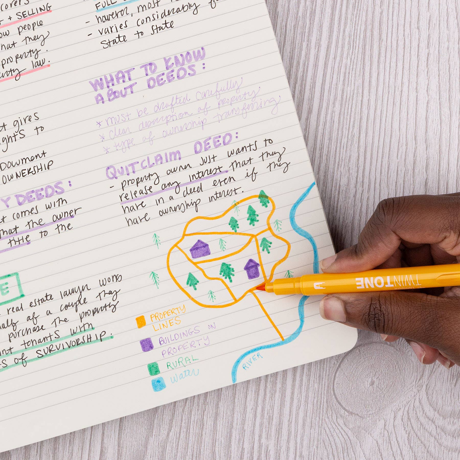 Tombow - Wholesale Marker - TwinTone Marker Set, 6-Pack Pastel8