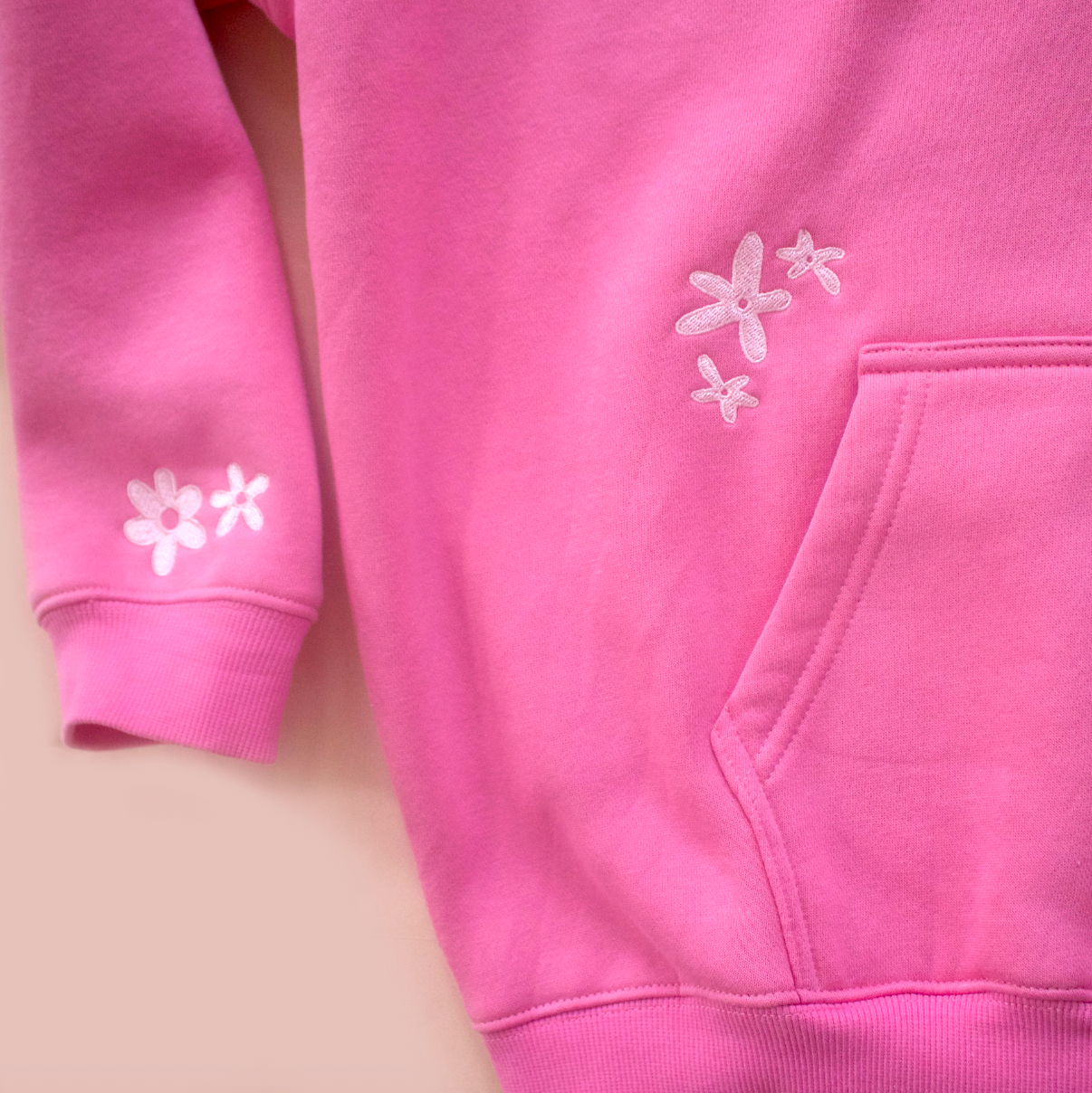 All Swell Surf - Wholesale Hoodie - Kids - Kids Surfer Girl Bloom Embroidered Hoodie3