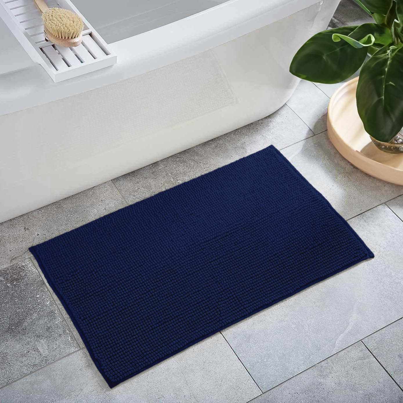Hauteloom - Wholesale Bath Mat - Washable Bath Mat, Navy Blue10