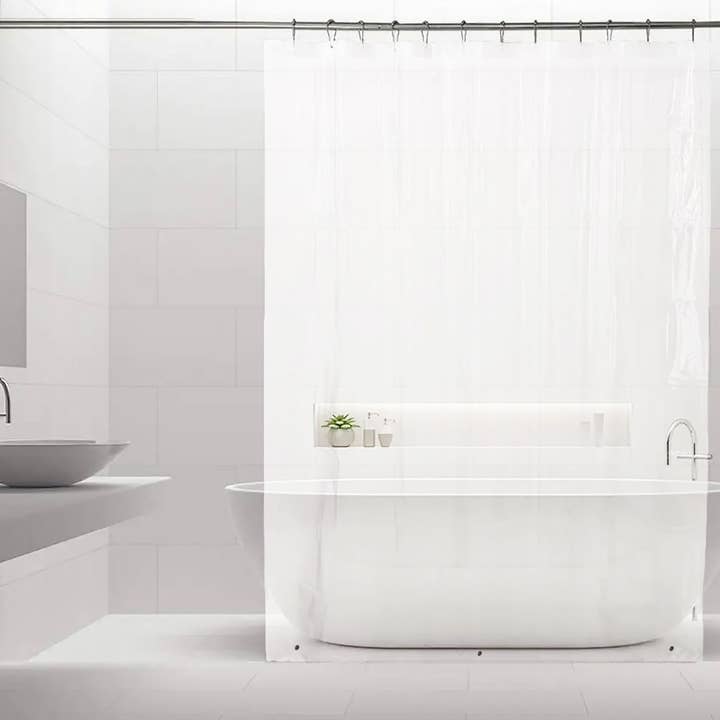 home mart goods - Wholesale Shower Curtain - Clear PEVA Shower Curtain Liner Waterproof (70" x 70")2