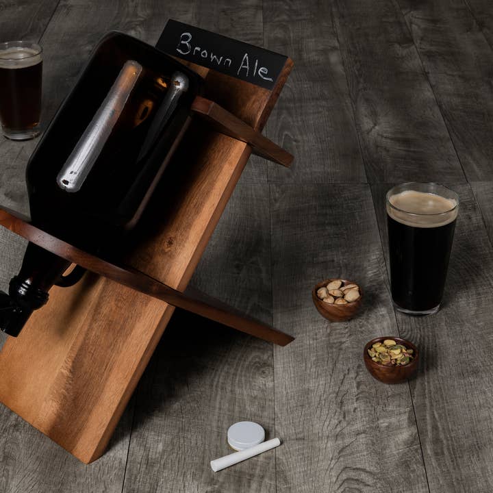 Picnic Time Family of Brands - Wholesale Beer/Wine Caddy - Growler Stand with 64oz Glass Growler10