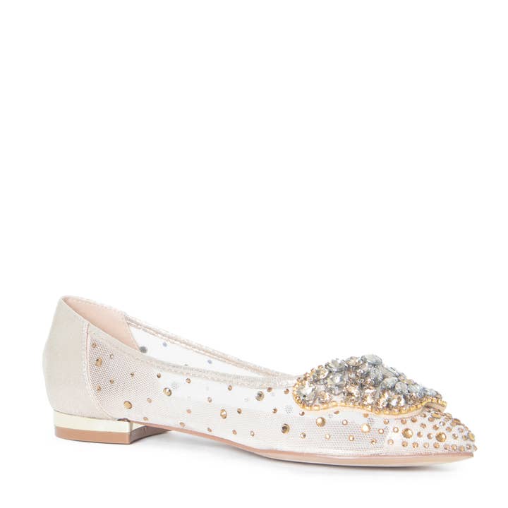 COOL Flat | Sabrinas de Malha com Strass por atacado de Lauren Lorraine