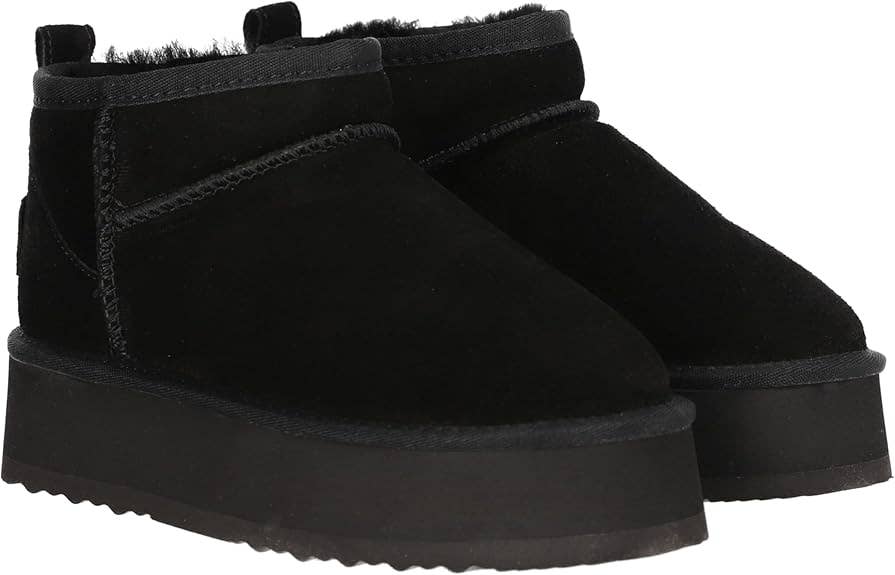 OB5888 OOG Damen Lederboots mit Teddyfell Black for wholesale on Faire2