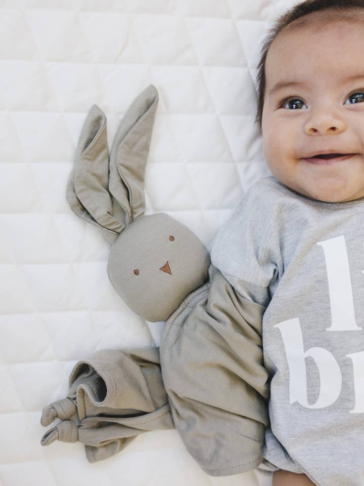Little Joy Co. - Wholesale Security/Cuddle Blanket - Baby - Bamboo Bunny Lovey - Baby Security Blanket Rabbit Easter