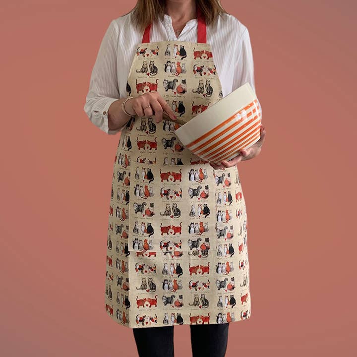 Marvellous Moggies Apron for wholesale by Alex Clark Art