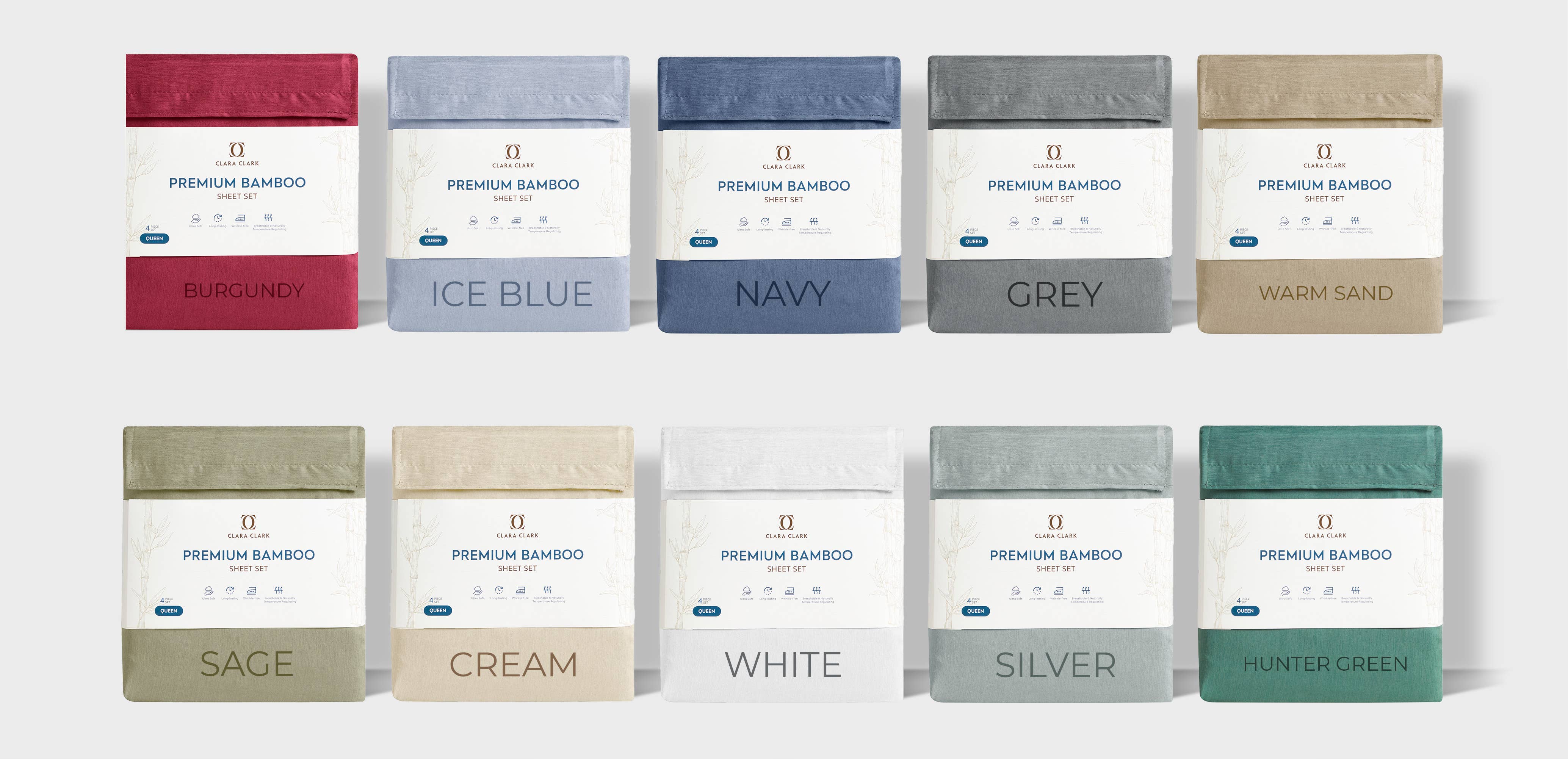 Clara Clark - Wholesale Sheet Set - Bamboo Bed Sheets0