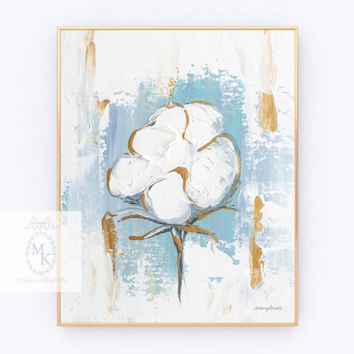 'Bomuldsbælg' Papirtryk for engroshandel hos Mackenzie Kissell Art