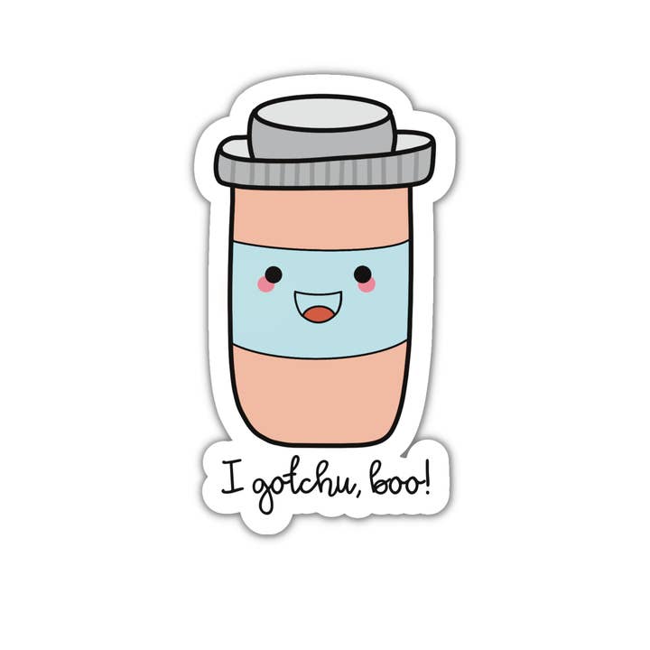 Fluffmallow - Wholesale Sticker - Cute Medicine Bottle Anti Med-Shaming Vinyl Sticker