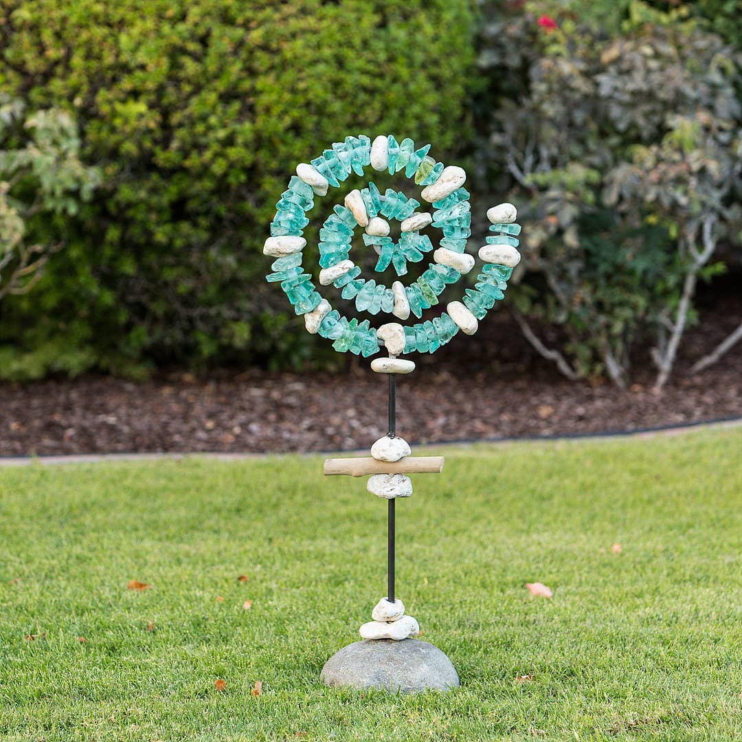 Garden Age Supply - Wholesale Outdoor Ornament/Decor - Glass Spiral Garden Stand5