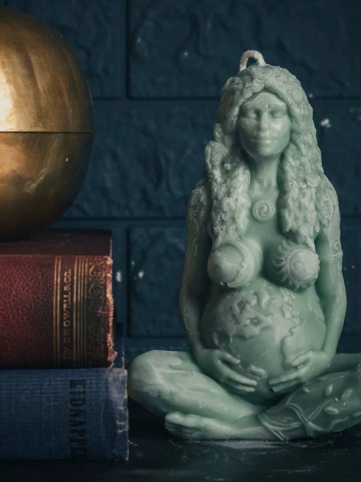 MOTHER GAIA CANDLE | PILLAR for wholesale by A Pleasant Thought