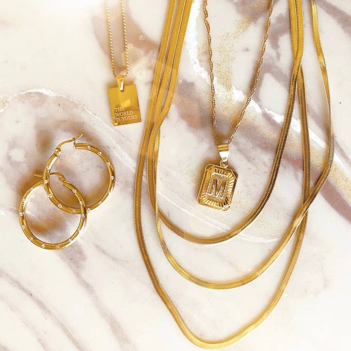 Kismet Showroom - Wholesale Pendant/Charm Necklace - Honey Initial Necklace29