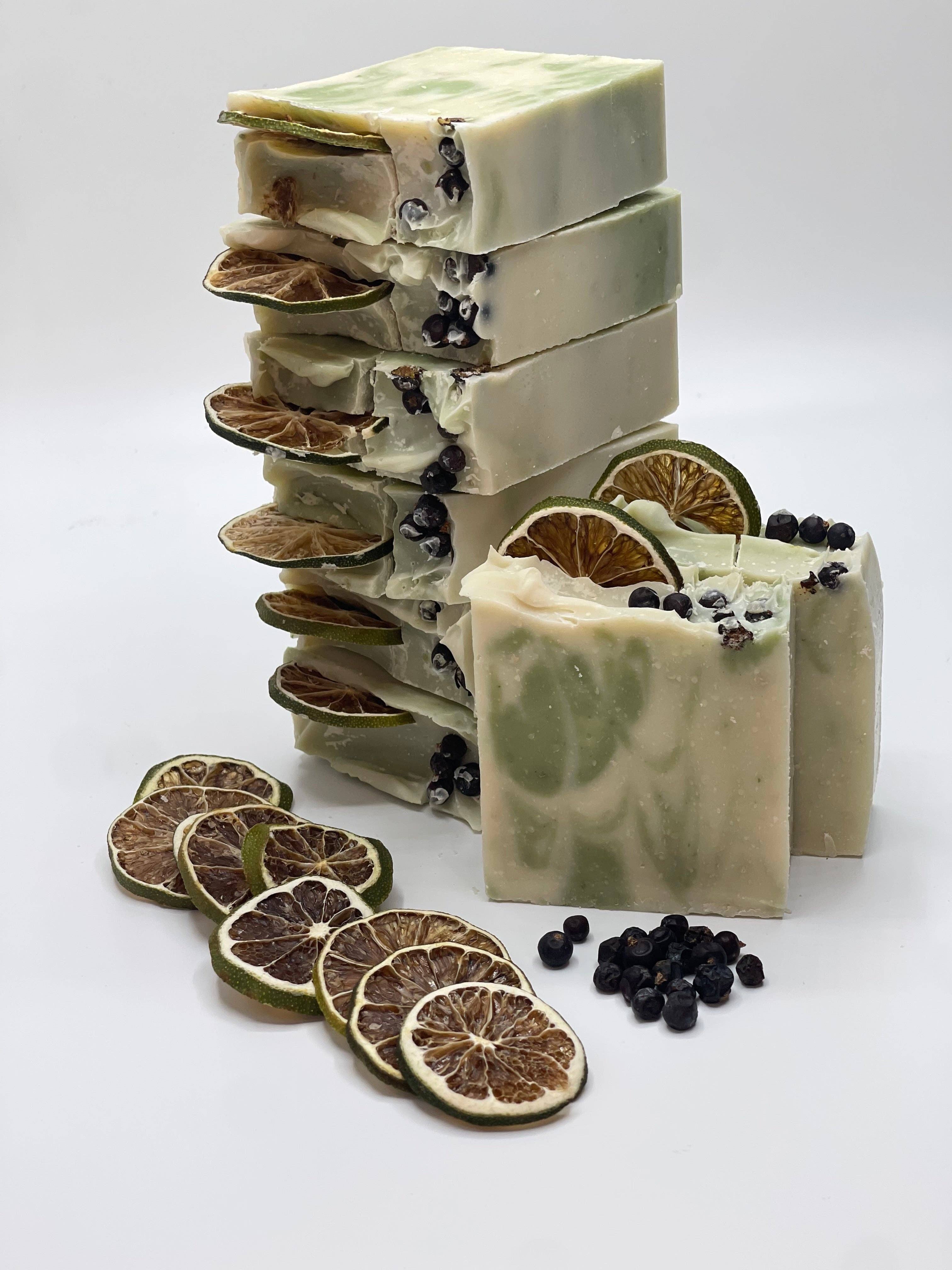 Petals and Patch - Wholesale Bar Soap - Artisan Natural Handmade Soap:  GIN & TONIC Luxury Soap1