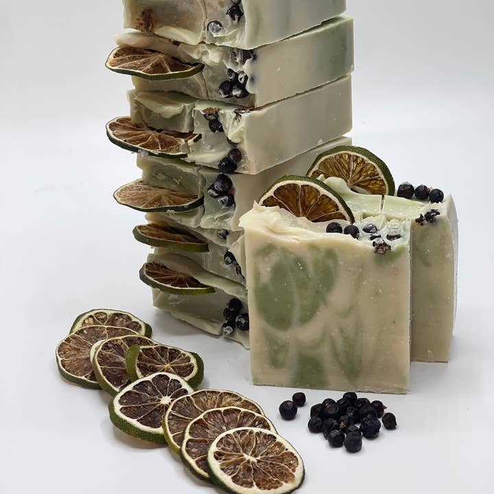 Petals and Patch - Wholesale Bar Soap - Artisan Natural Handmade Soap: GIN & TONIC Luxury Soap1