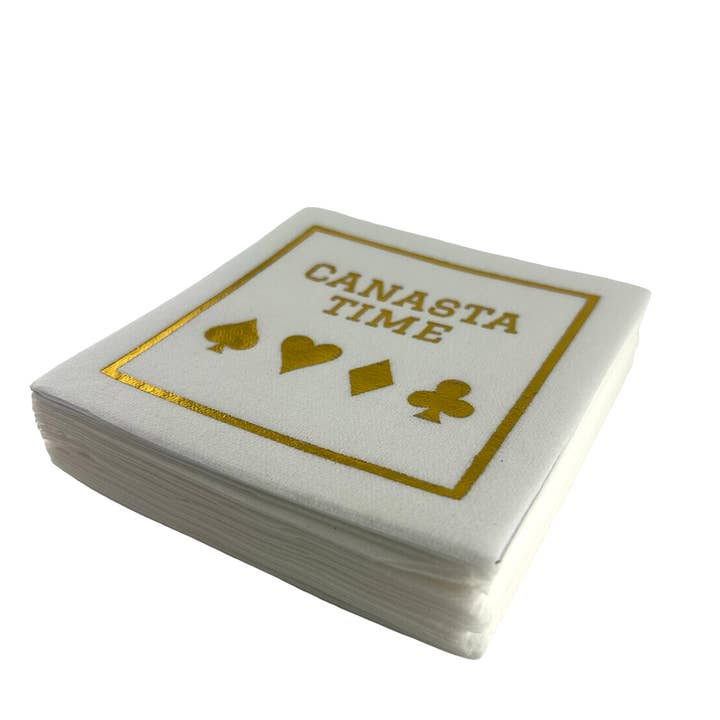 Maven Home - Vente Serviettes jetables - Serviettes de cocktail en lin, Heure de Canasta4