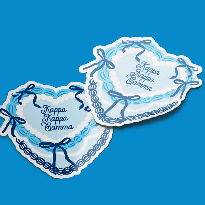 Kappa Kappa Gamma Sticker - Cake for wholesale by Aspen and Lark