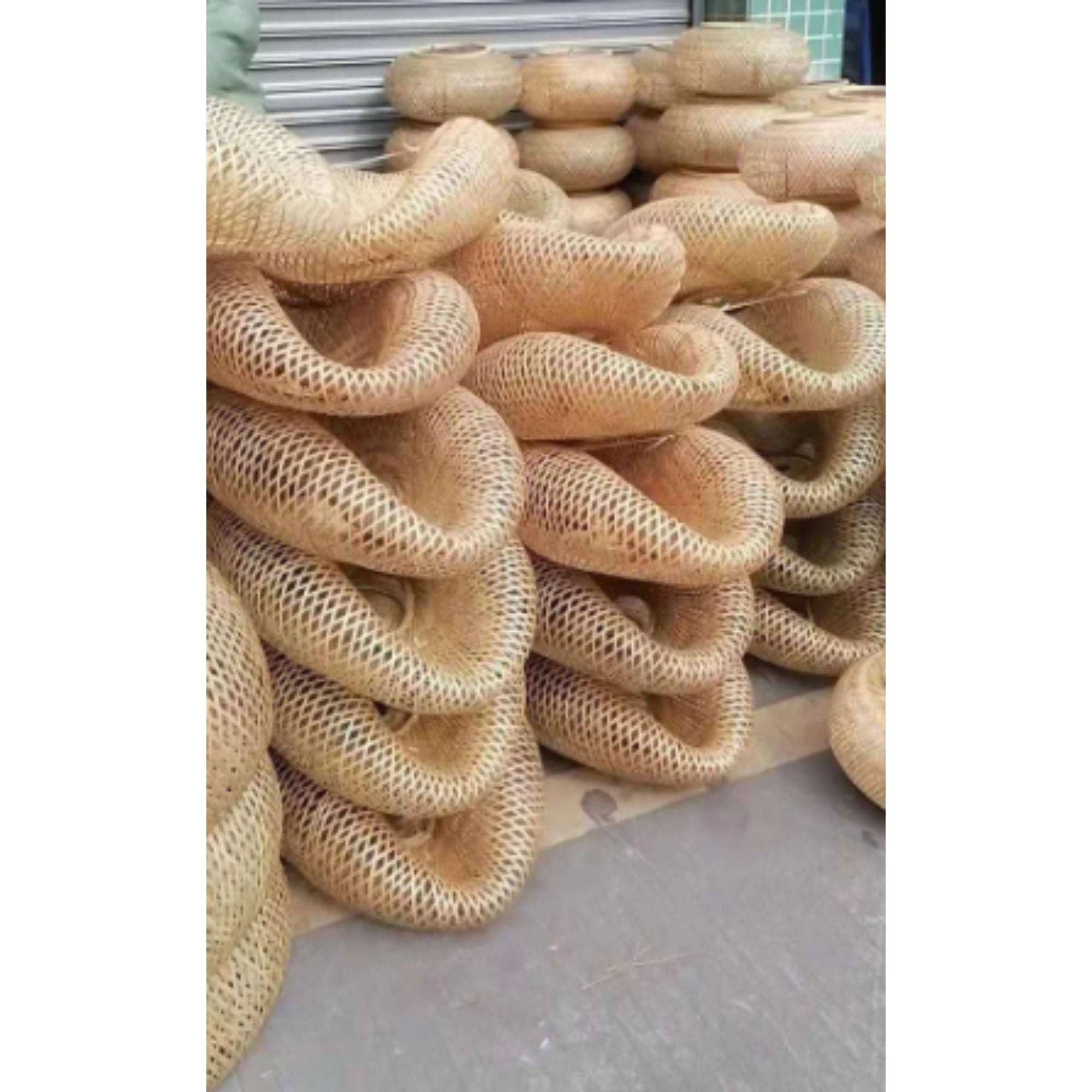 heartnests - Wholesale Kroonluchter/hangend licht - Twinie handgemaakte hanglamp van bamboe vlechtwerk4