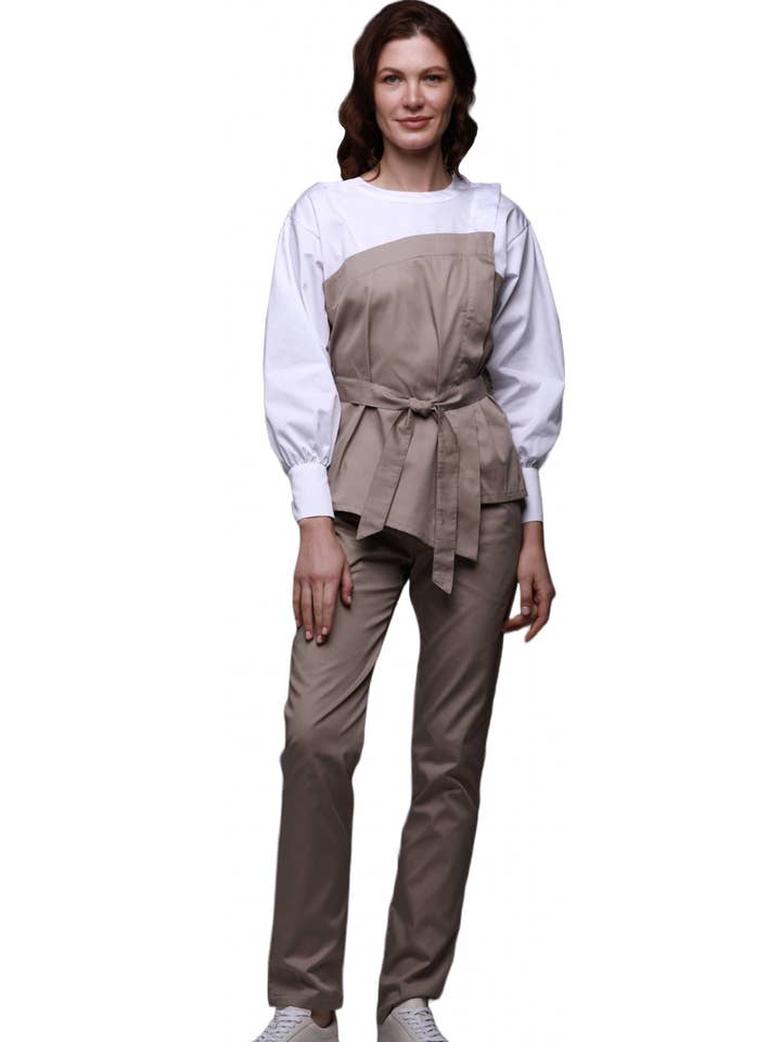 4087 Medical Suit for wholesale by In White