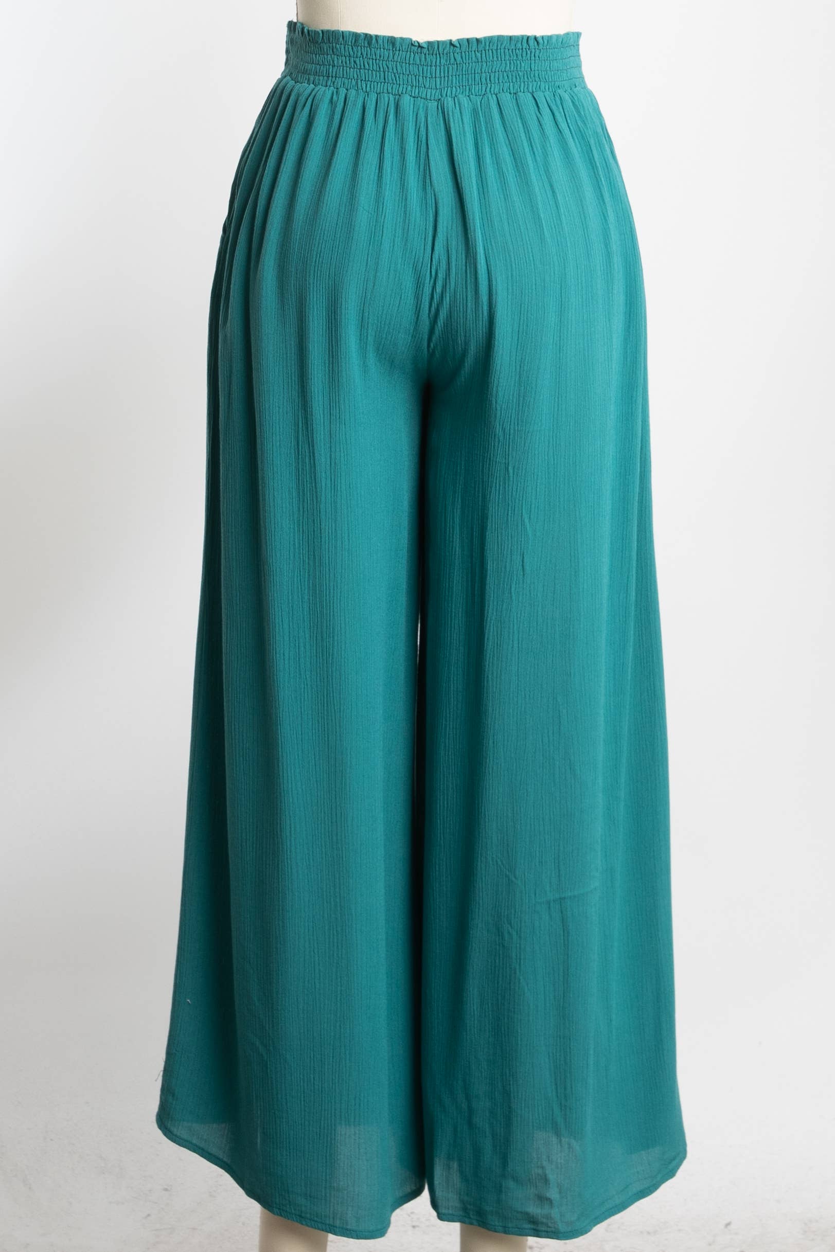 Final Touch – Großhandel Hose – Damen – Taillierte Weite Hose mit Smokbund - VLP70000341