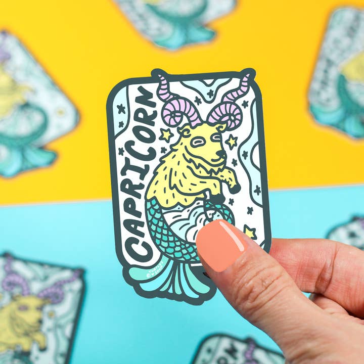 Turtle's Soup - Wholesale Sticker - Zodiac Capricorn Goat Horoscope Astrology Vinyl Sticker