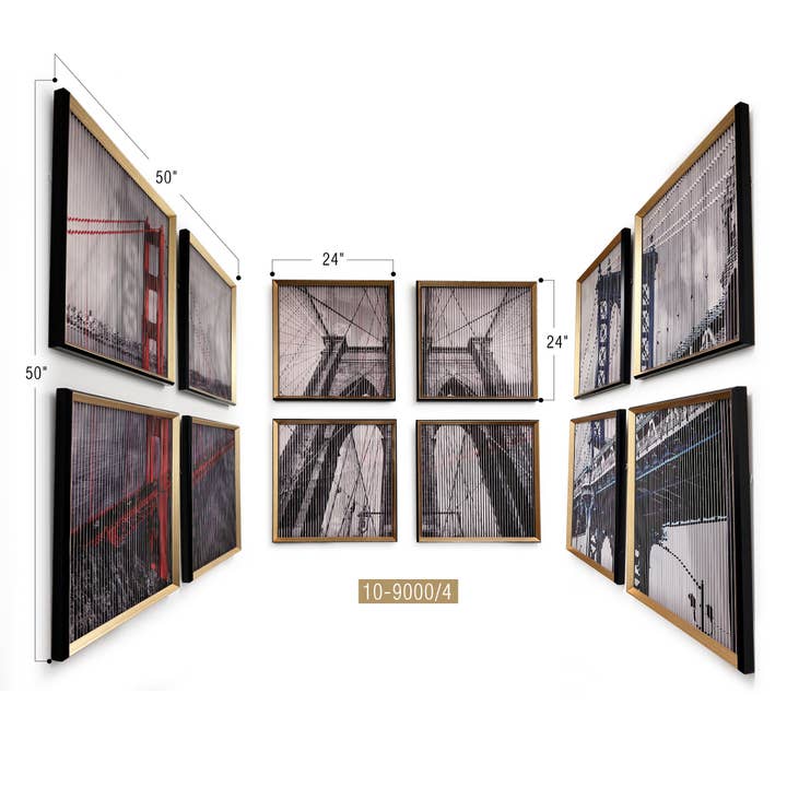 Galore Home - Wholesale Gallery Wall Set - Kinetic Wall Art Set /Wall Décor