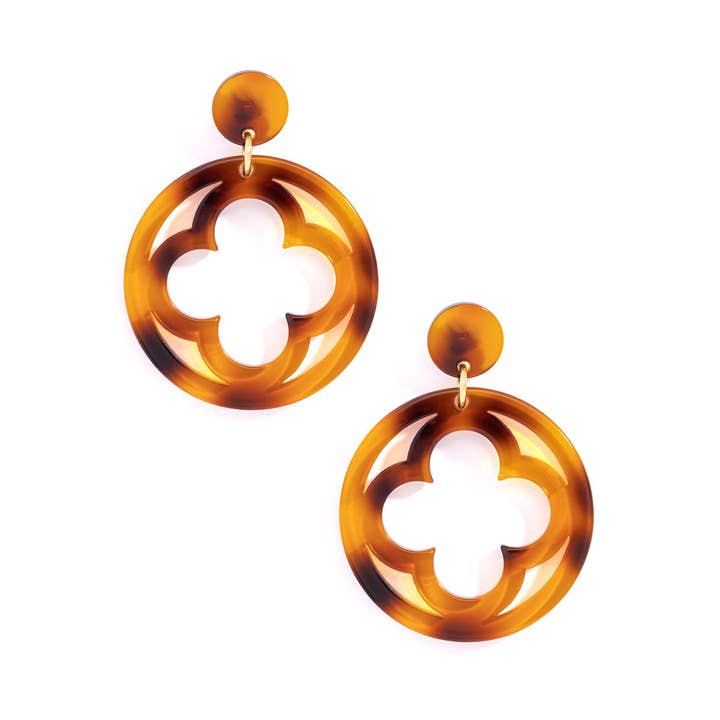 ZENZII Jewelry - Wholesale Dangle Earrings - Open Clover Drop Earring24