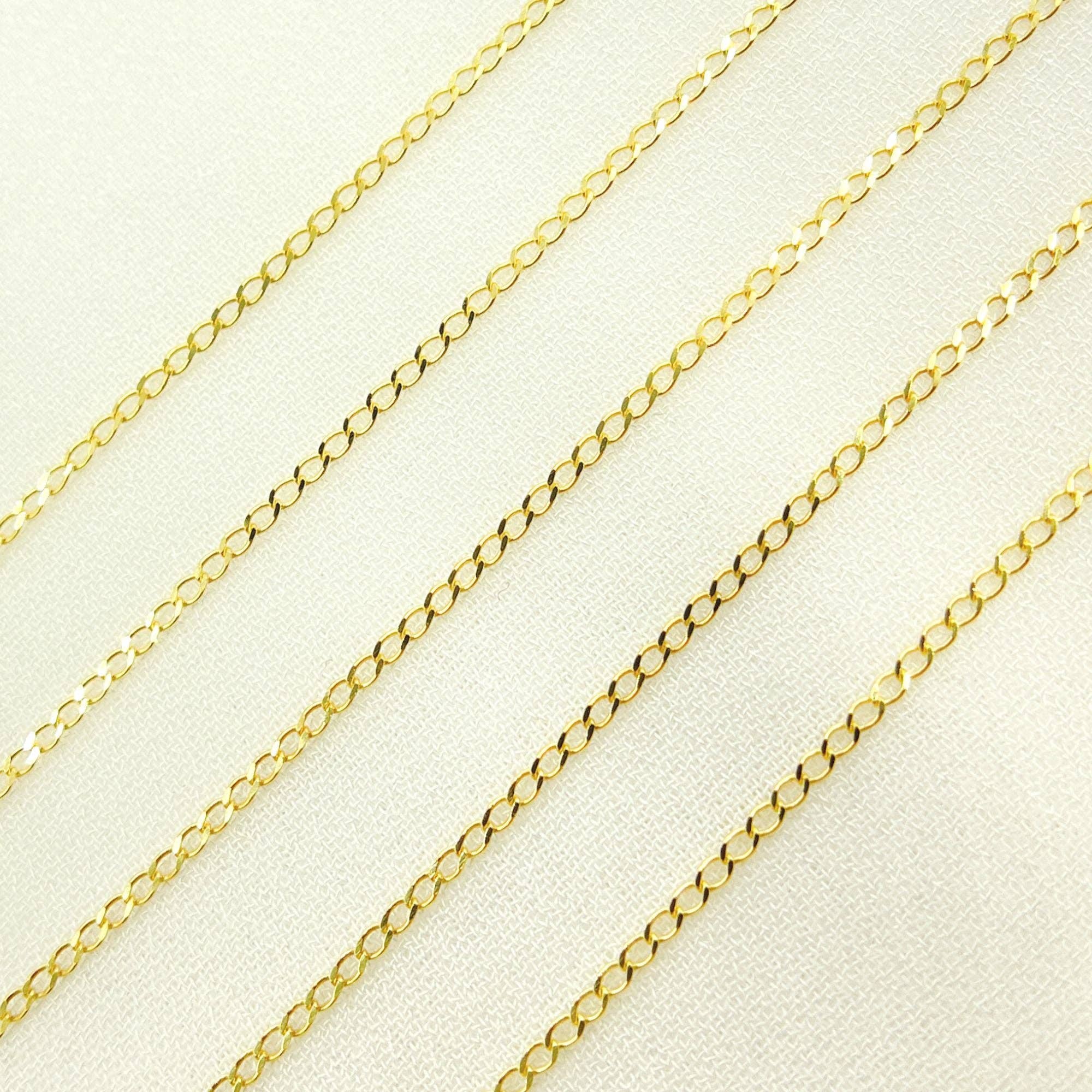 Jewels & Chains - Wholesale Link & Chain Necklace - 030GLBPT2byFt. 14K Solid Yellow Gold Curb Link Chain2