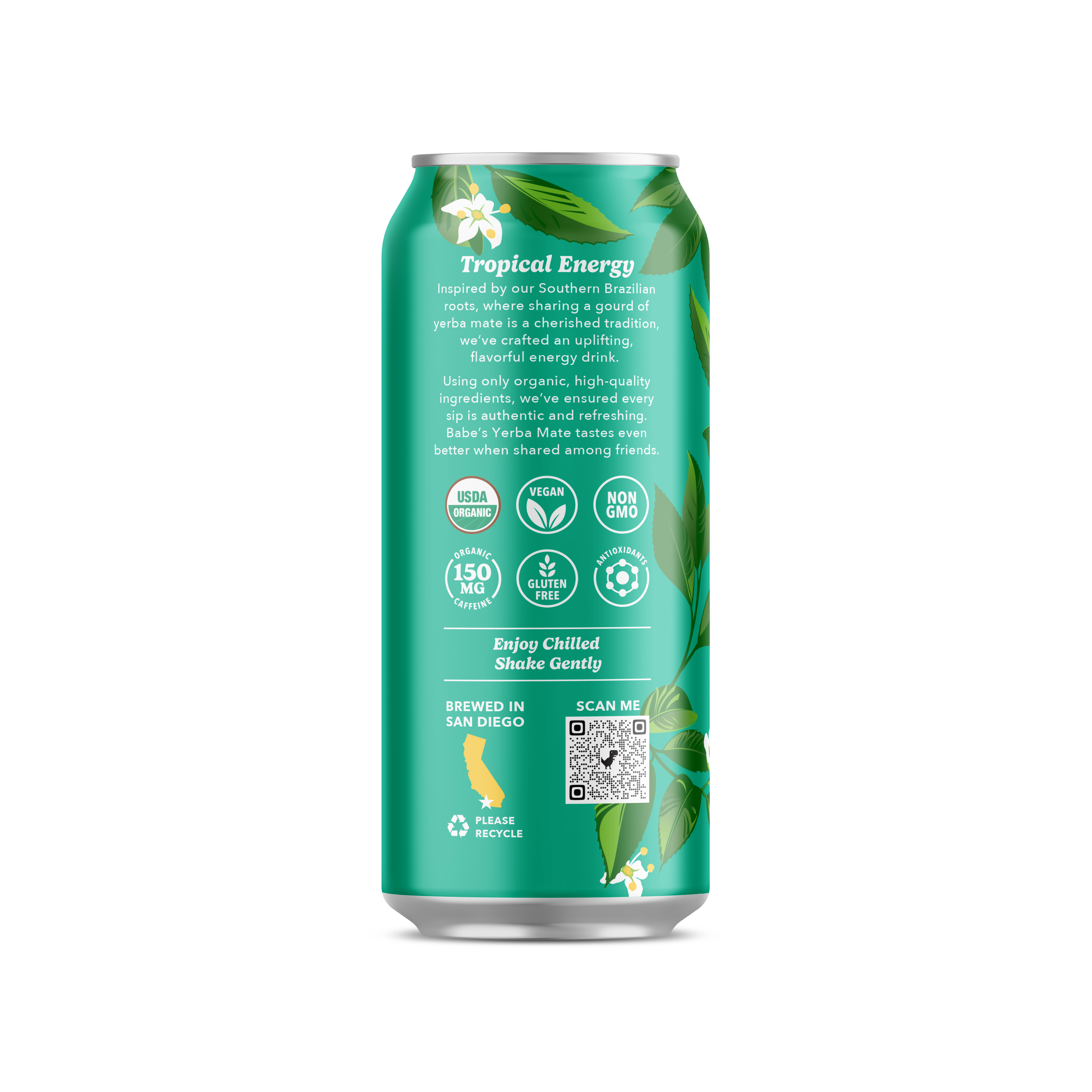 Babe Beverages - Wholesale Iced Tea - Pineapple Mint Yerba Mate Tea - 12 Pack2