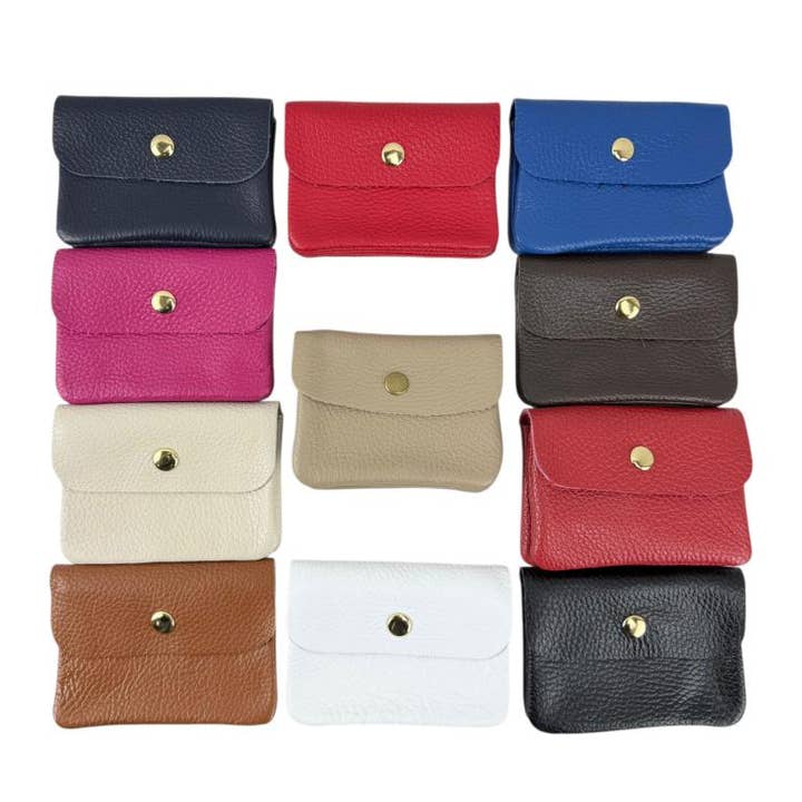 Chenson & Gorett - Wholesale Portemonnee - Dames - Italiaanse leren portemonnee met 3 vakken voor dames