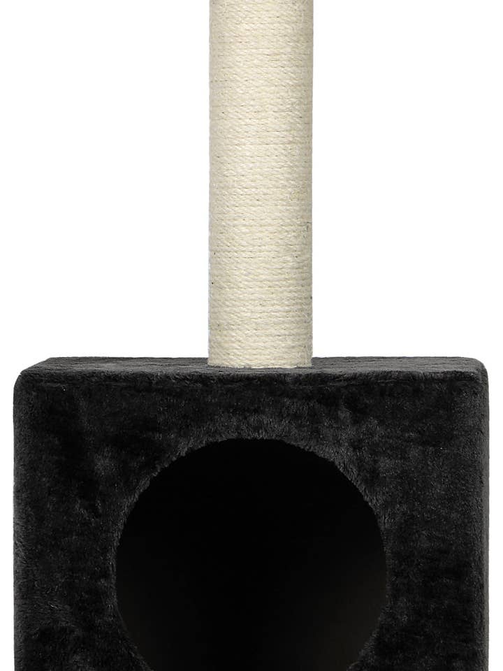 Kitty Anthrazit, Kratzbaum mit Höhle und Plattform für den Großhandel von Wouapy