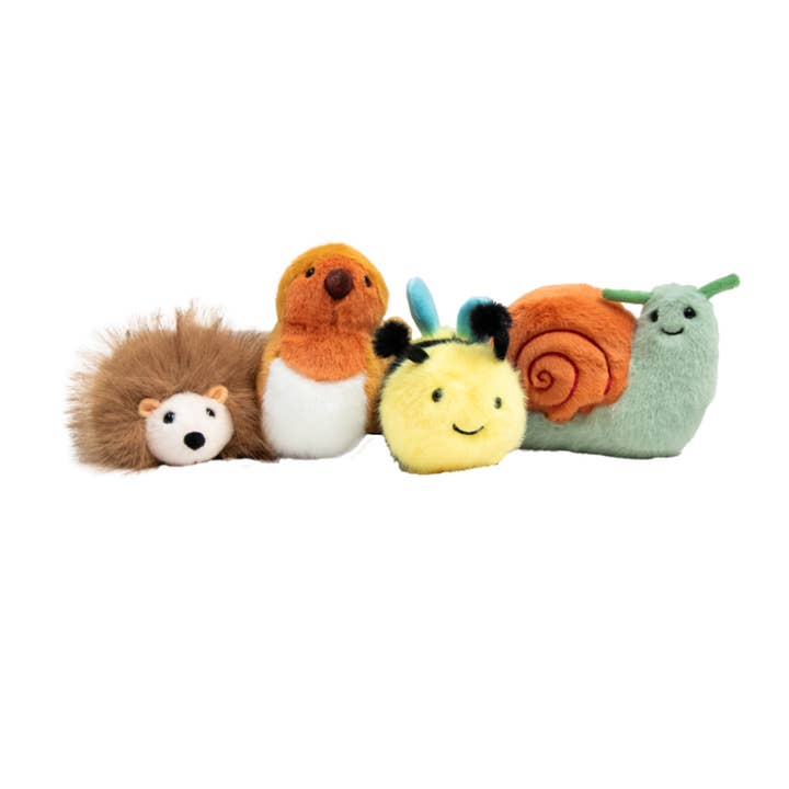 WILD & SOFT - Venta al por mayor Peluche - Niños y bebés - Amigos del Jardín - Conjunto de Pequeños Animales0