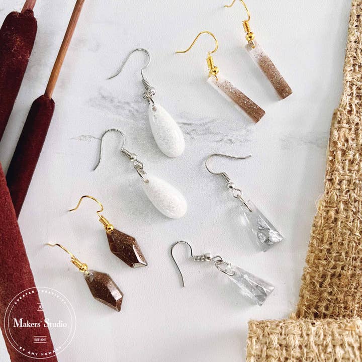 Gem Earrings for wholesale by A Makers' Studio