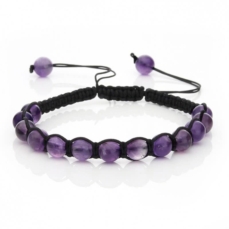 UniArt - Wholesale Beaded Bracelet - Macramé Style Semi-Precious Stone Bracelet0