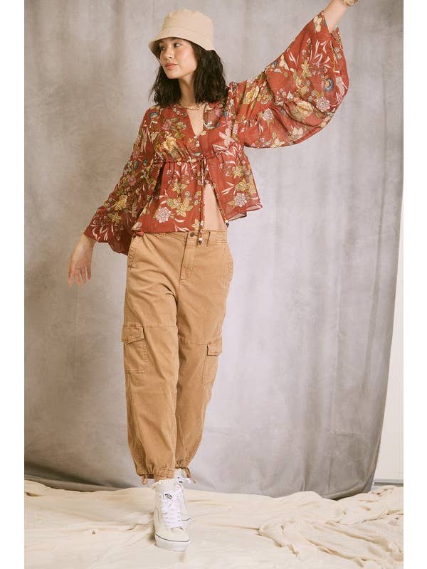 Auburn Chiffon Lurex Top for wholesale on Faire4