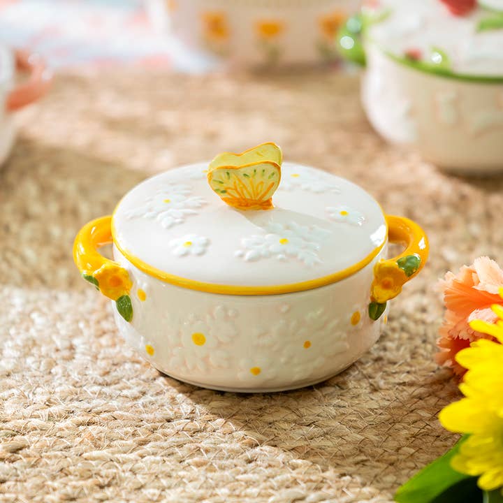 Butterfly Blossom Mini Candy Jar for wholesale by Grace Teaware