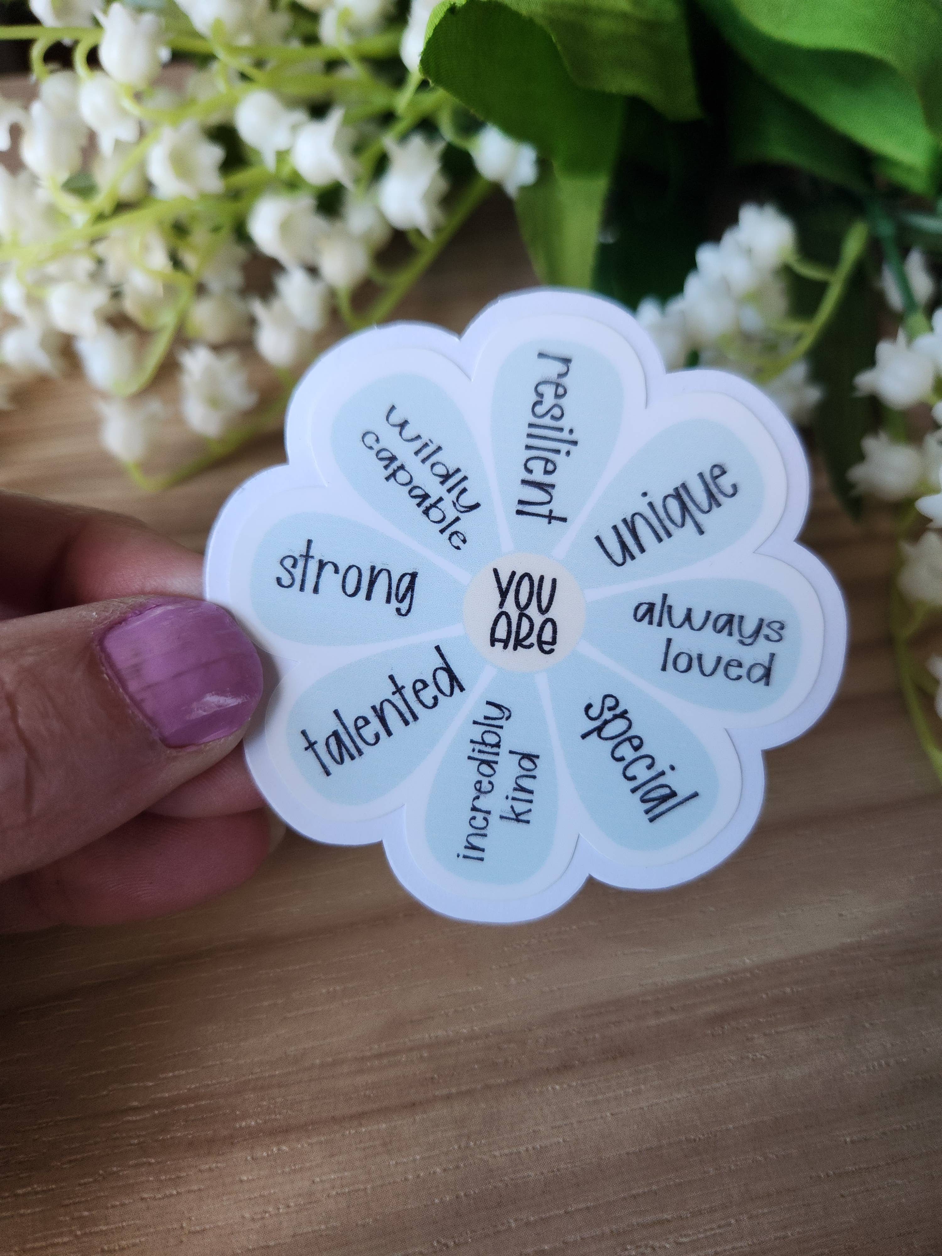 Blu Butterfly Stickers - Wholesale Sticker - Positive affirmation sticker4