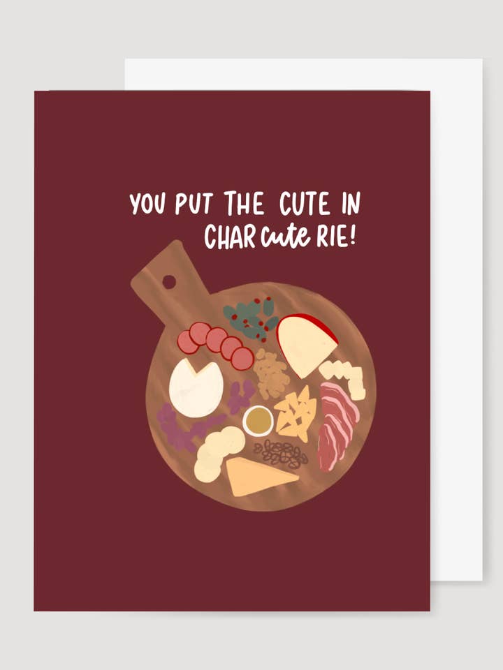 Charcuterie A3/Mini Greeting Card for wholesale by the letters mdn