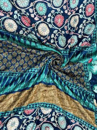 bhavnas boutique – Engroshandel Kjole - Dame – Festtøj Indisk saree silke håndlavet til kvinder silke saree