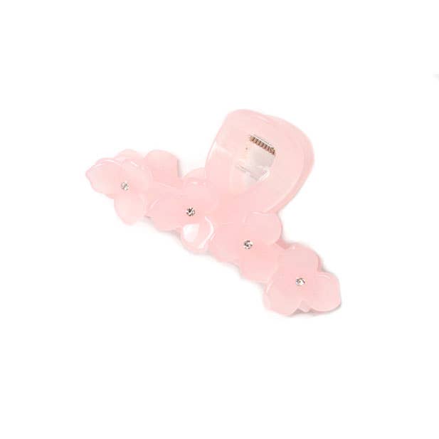 Inca UK – wholesale Hair clip – Women’s – Pale baby pink flower clamp 7cm