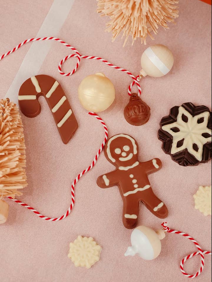 Chocolate Candy Cane Lollipop for wholesale by CocoAndré Chocolatier