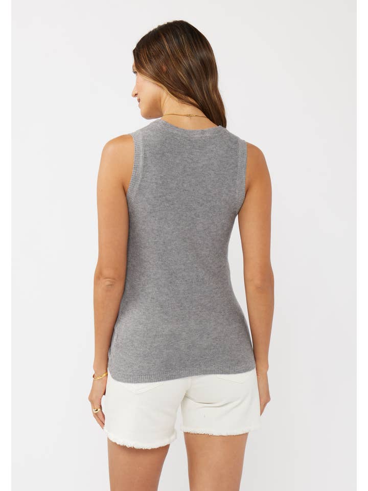 Lovestitch - Wholesale Tank Top - Women's - Ribbed Knot Front Sweater Tank 8