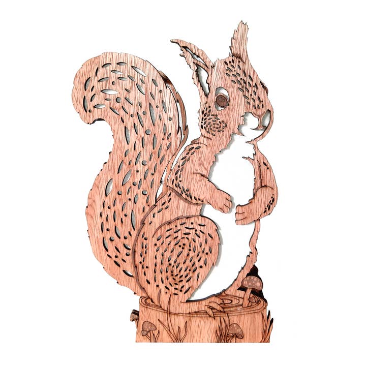 Bluebell Peak Design - Vendita all'ingrosso Lampada da scrivania/d'accento - Mona Squirrel, Lampada