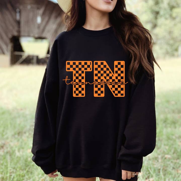 TEELUX - Wholesale Sublimation Transfer - (shirt not included)Tennessee TN in Bright Orange - Screen print Transfer1