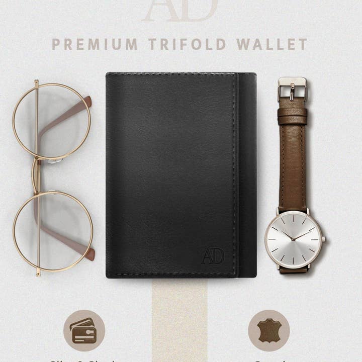 Access Denied Accessories - Wholesale Wallet - Men's - Trifold Wallets for Men Slim RFID Blocking Wallet Gifts Man1