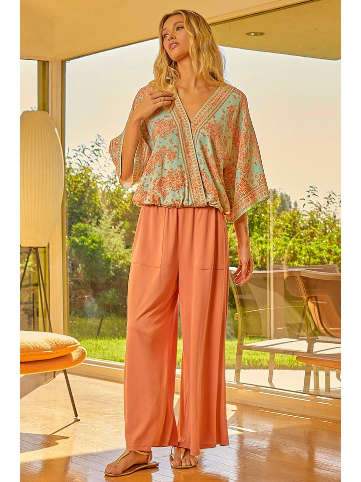 Mystree - Wholesale Pants - Women's - 60096 Modal Wide Leg Pants