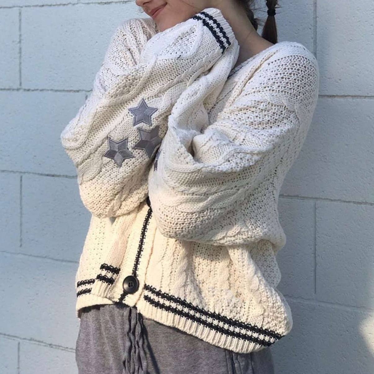 Mapcie - Wholesale Cardigan - Women's - STAR SWEATER CARDIGAN2