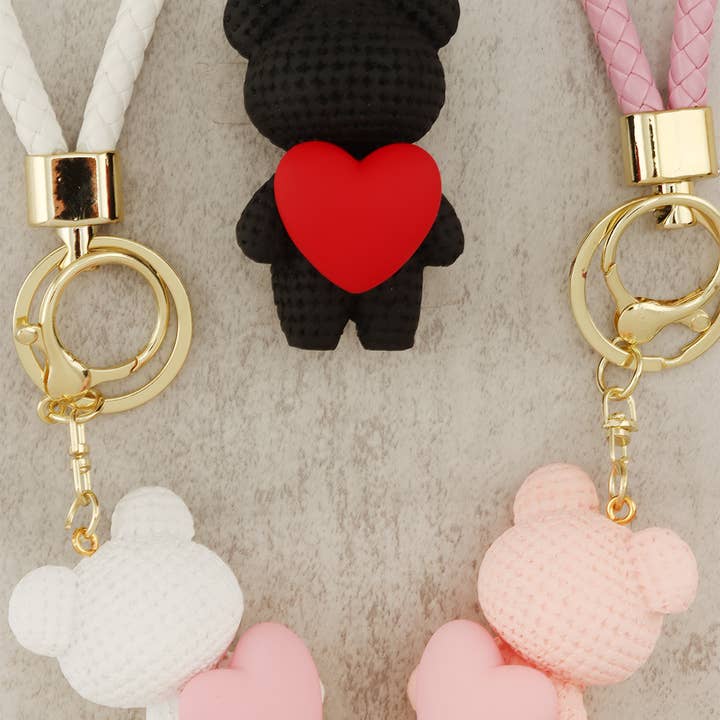 Cute Teddy Bear Keychain with Heart Accent and other Purchase Wholesale teddy bear keychain. Free Returns & Net 60 Terms on Faire trending on Faire.