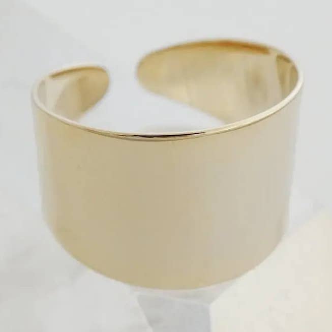 Thick Wrap Ring for wholesale by Honeycat Jewelry