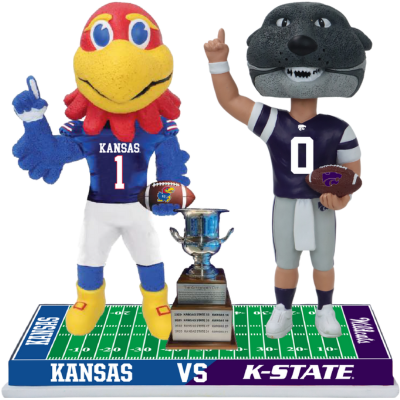 National Bobblehead Hall of Fame and Museum - Wholesale Decorative Figurine - Kansas vs. Kansas State Football Rivalry Bobblehead (Presale)1