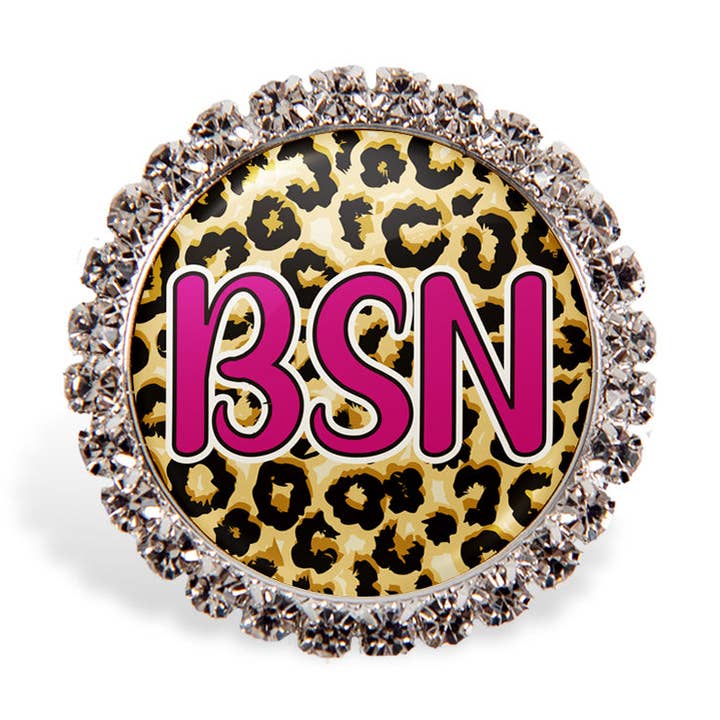 Leopard Badge Glam Medical Titles for wholesale by OUTSIDE THE BOX, LLC