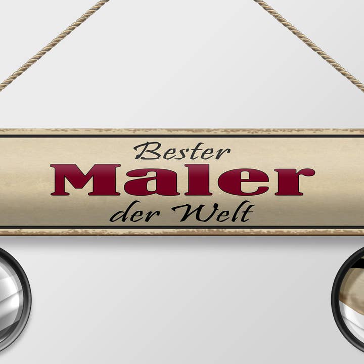 Femer - Wholesale Sign - Metal sign saying 46x10 cm Best Painter in the World sign1